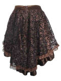 Summer Fashion Lace Pleated Solid Color Women Skirt Plus-Size M31673