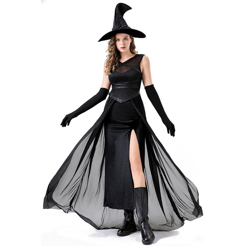 Night Wandering Soul Woman Ghost Dress Witch Death Robe Rave Party Vampire Demon Costume YM089