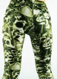 Fashion High Elasticity Women Skull Printed Leggings FG0108