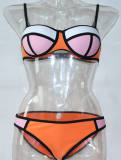 Beautiful Color Block 2pcs Bikini M5324