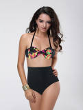 Black Blue Bikini Swimwear M5310b