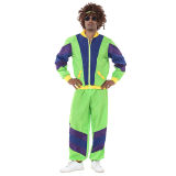 Halloween Couple Set Retro Costume 70's Disco Hippie Dance Cosplay Disco MS5580-5587