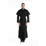 Couple Halloween Cosplay Nun Habit Priest Christian Missionary Catholic Costume SM89171