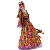 Vintage Carnival Ball Hall Costume Disco Cosplay Children's Girl Hip Hop Costume  YM5839