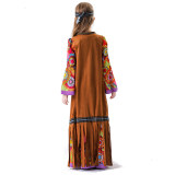 Vintage Carnival Ball Hall Costume Disco Cosplay Children's Girl Hip Hop Costume  YM5839