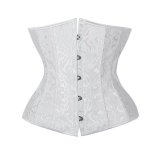 24 Steel Bone Sexy Black Jacquard Underbust M1286