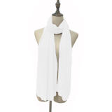 Muslim Style Scarfs Hijabs Monochrome Headscarf Silk Scarf For Women 006