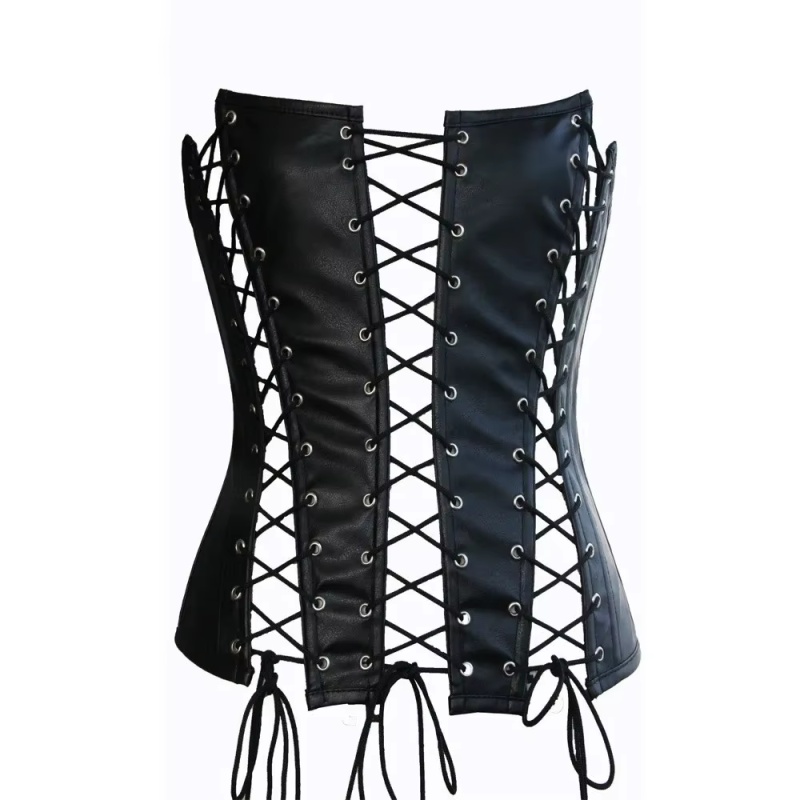 Women Sexy PU Leather Lace-up Bandage Corset M1302