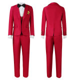 Underworld Dress Mage Cosplay Costume Red Wedding Suit Ghost Bride Horror Costume HW3069