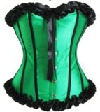 sexy green lace bundle of edge corset m1720F