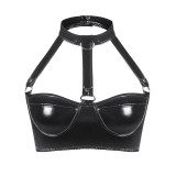 Custom Underwear Sexy Leather Bra Strap Babydoll Lingerie Ladies Underwear SX100