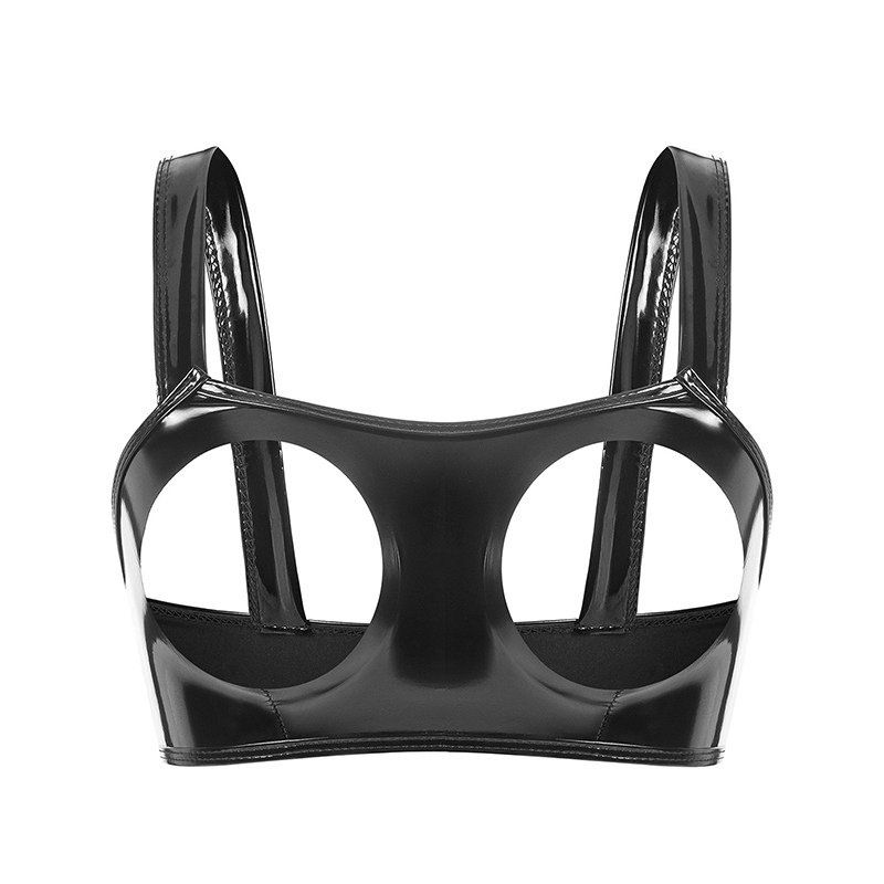 Bright Patent Leather Women's Underwear Bulk PVC Sexy Latex Lingerie SX090