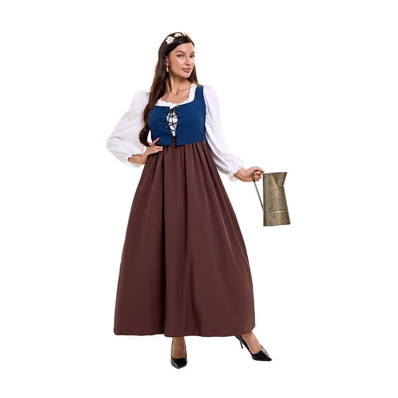 Court Dress Costume Cosplay Medieval Retro Sexy Maid Costume Clothing Farm Colonial Period  DL2070