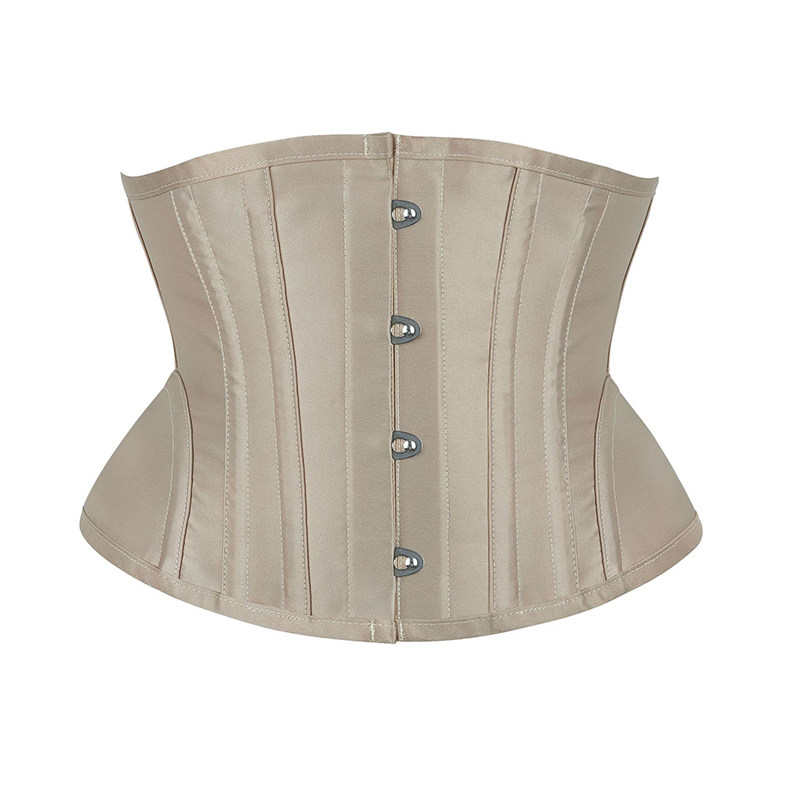 Court Corset Gothic Retro Satin Cincher Waist Binde Outerwear Tummy Control Waist Shaping Top QF920
