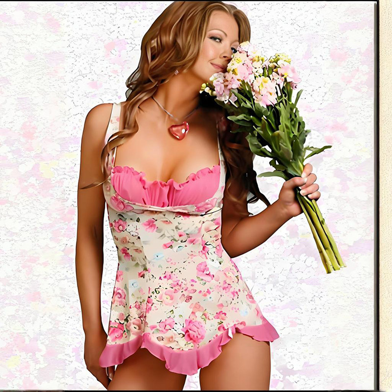 cheerfull lace babydoll M3095