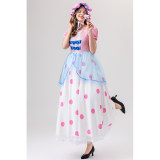  Anime Cartoon Characters Pink Polka Dot Princess Cosplay Performance Costumes Shepherdess YM088