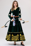 Halloween Retro Court Queen's Legend Cosplay Princess Long Dress Performance Costume YM0825