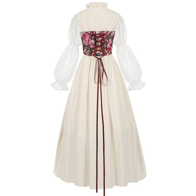 Renaissance Dress Cosplay Women's Medieval Clothing Victorian Pirate Fairy Witch Costume YM0832