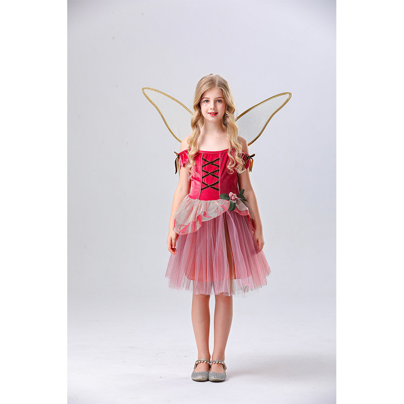 Children's Day Fairy Girl Elf Dance Costume Princess Puff Skirt Cosplay Performance Costume YM5833