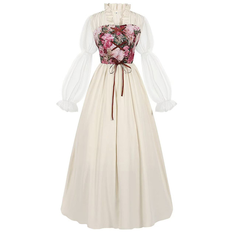 Renaissance Dress Cosplay Women's Medieval Clothing Victorian Pirate Fairy Witch Costume YM0832