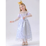 Children's Princess Alice White Queen Dress High-end Cosplay Princess Dress Costume YM8776