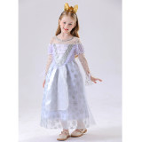 Children's Princess Alice White Queen Dress High-end Cosplay Princess Dress Costume YM8776