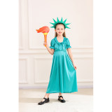Halloween Statue of Liberty Costumes Mythology ThemedParent Child Costumes Cosplay MS5635