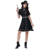 Halloween Ladies Sexy Singer Disco Cowboy Costume Role-Playing Costume Policewoman Cosplay MS1825