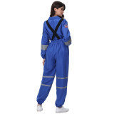 Astronaut Spacesuit Adult Female Blue Astronaut Performance Stage Costume Cosplay Suit MS5620