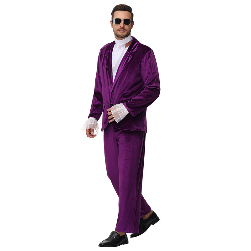 Adult Men's Retro Disco Stage Costumes 1980s Cosplay Costumes and Role-Playing Costumes MS5613