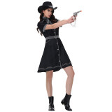Halloween Ladies Sexy Singer Disco Cowboy Costume Role-Playing Costume Policewoman Cosplay MS1825