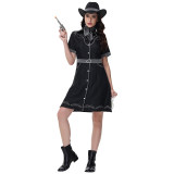 Halloween Ladies Sexy Singer Disco Cowboy Costume Role-Playing Costume Policewoman Cosplay MS1825