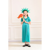 Halloween Statue of Liberty Costumes Mythology ThemedParent Child Costumes Cosplay MS5635