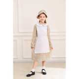 Children's Floral Colonial Grassland Pioneer and Trailblazer Costume Cosplay Country Long Dress MS5636
