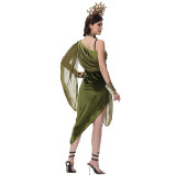 Ancient Egyptian Medusa Greek Goddess Cleopatra Cosplay Roman Performance Costumes MS5629