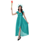 Halloween Statue of Liberty Costumes Mythology ThemedParent Child Costumes Cosplay MS5635