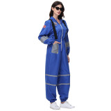 Astronaut Spacesuit Adult Female Blue Astronaut Performance Stage Costume Cosplay Suit MS5620