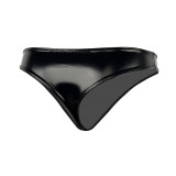 Latex Briefs Ammonia Low Waisted Sexy Narrow Crotch Shiny Patent Leather Briefs XX6507