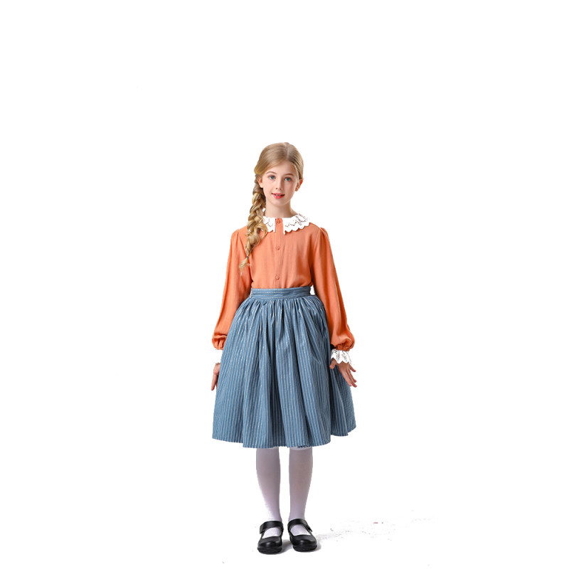 Halloween Children's Role Playing Maid Costume Rural Life Cosplay Children's Girl Maid Costume YM5842