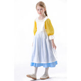 Halloween Medieval Country Maid Cosplay as a Romantic French Farm Costume Garden Girl Dress YM5844