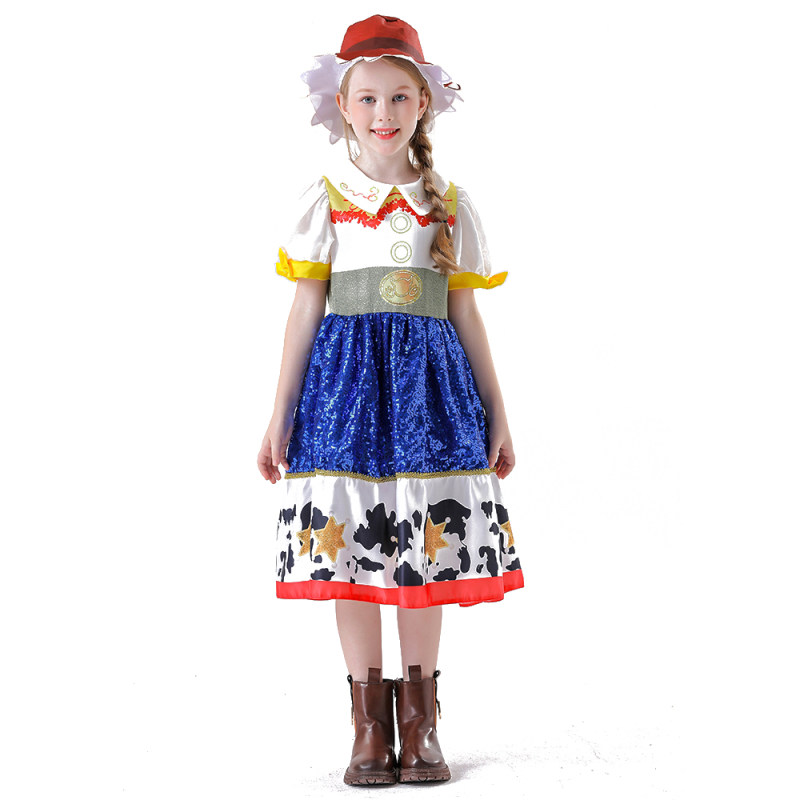 New Children's Evening Dress Film Princess Cosplay Stage Performance Girl Cute Princess YM8782
