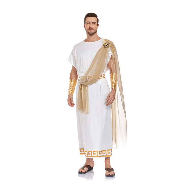 Halloween Greek Mythological Story Of Prince Zeus Cosplay As An Adult Male Arab Stage Costume SM2066