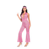 Women's  Hippie Outfits For Bars Disco Balls Retro DS Jazz Dance Show Hippie Costume Cosplay SM251