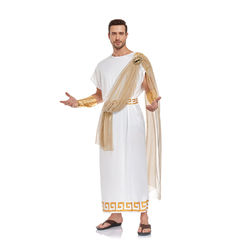 Halloween Greek Mythological Story Of Prince Zeus Cosplay As An Adult Male Arab Stage Costume SM2066
