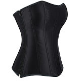Women Overbust Corsets Tops Lace Up Sleeveless Gothic Steampunk Bustiers Body Shaper Lingerie Ladies Long Torso White Clothes QF914