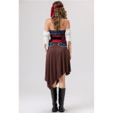 Halloween sexy female pirate costume cosplay, masquerade ball adult role-playing pirate costume YM8789