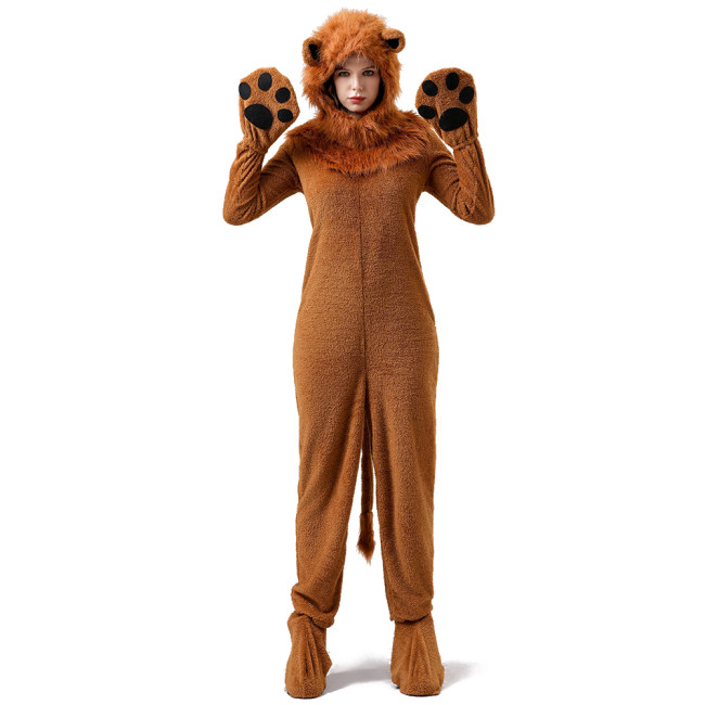 Children's Day parent-child plush animal lion costume one-piece suit costume lion costume cosplay YM8790
