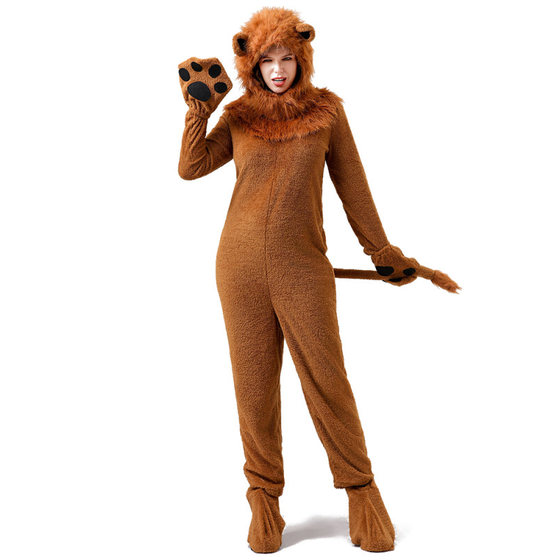 Children's Day parent-child plush animal lion costume one-piece suit costume lion costume cosplay YM8790