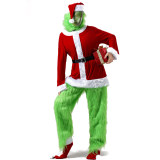 Christmas cosplay Haired Monster costume mask movie Christmas Green Doll costume cosplay YM9133