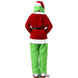 Christmas cosplay Haired Monster costume mask movie Christmas Green Doll costume cosplay YM9133